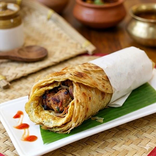 Kolkata Roll - Egg Mutton Tikka