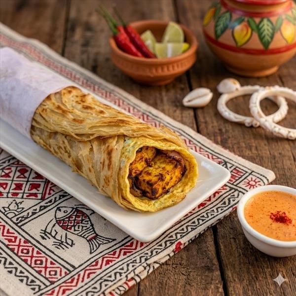 Kolkata Roll - Egg Paneer Tikka