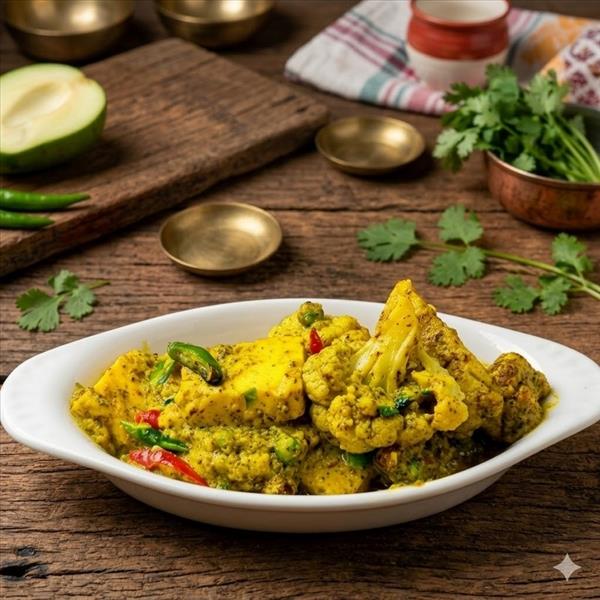Aam Kasundi Gobi With Paneer