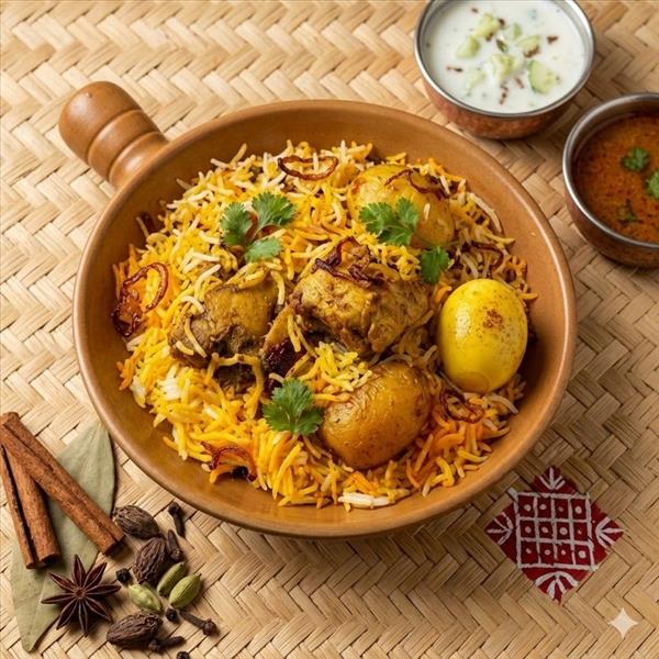Kolkata Chicken Biryani